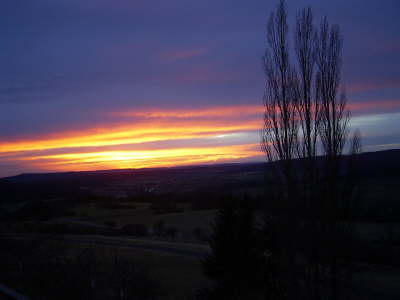 Sonnenuntergang in Altenstein